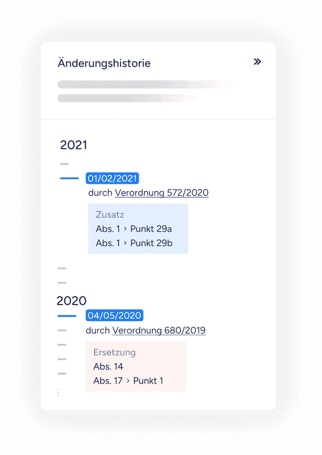 amendment history feature