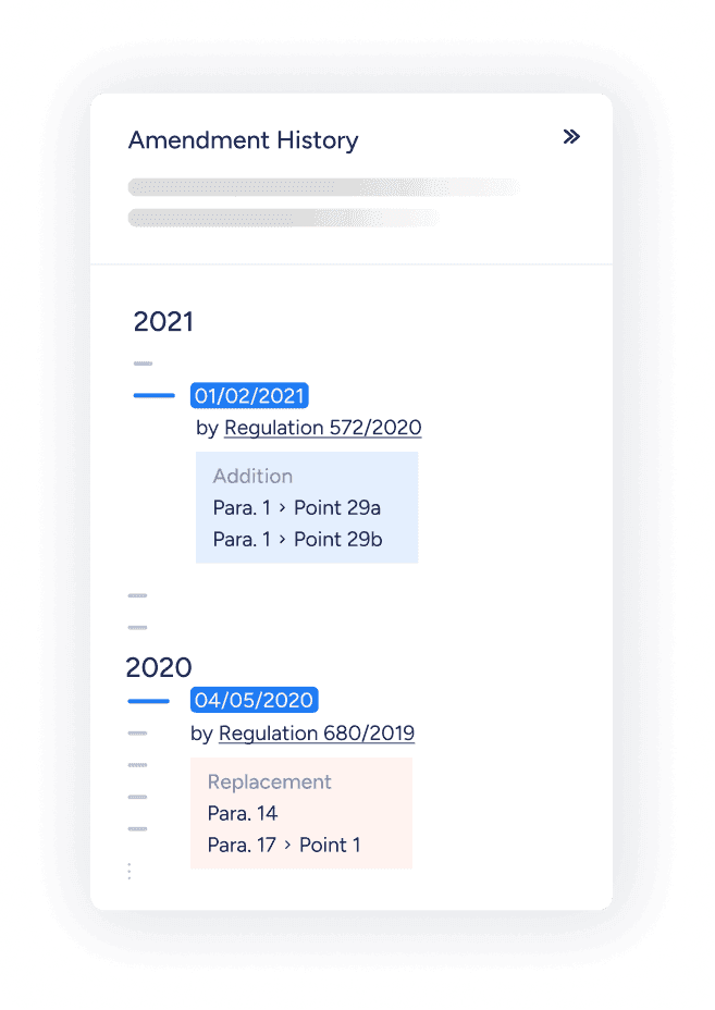 amendment history feature